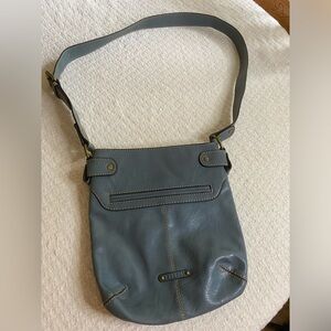 Access by Liz Claiborne blue shoulder bag buckle strap excellent condition